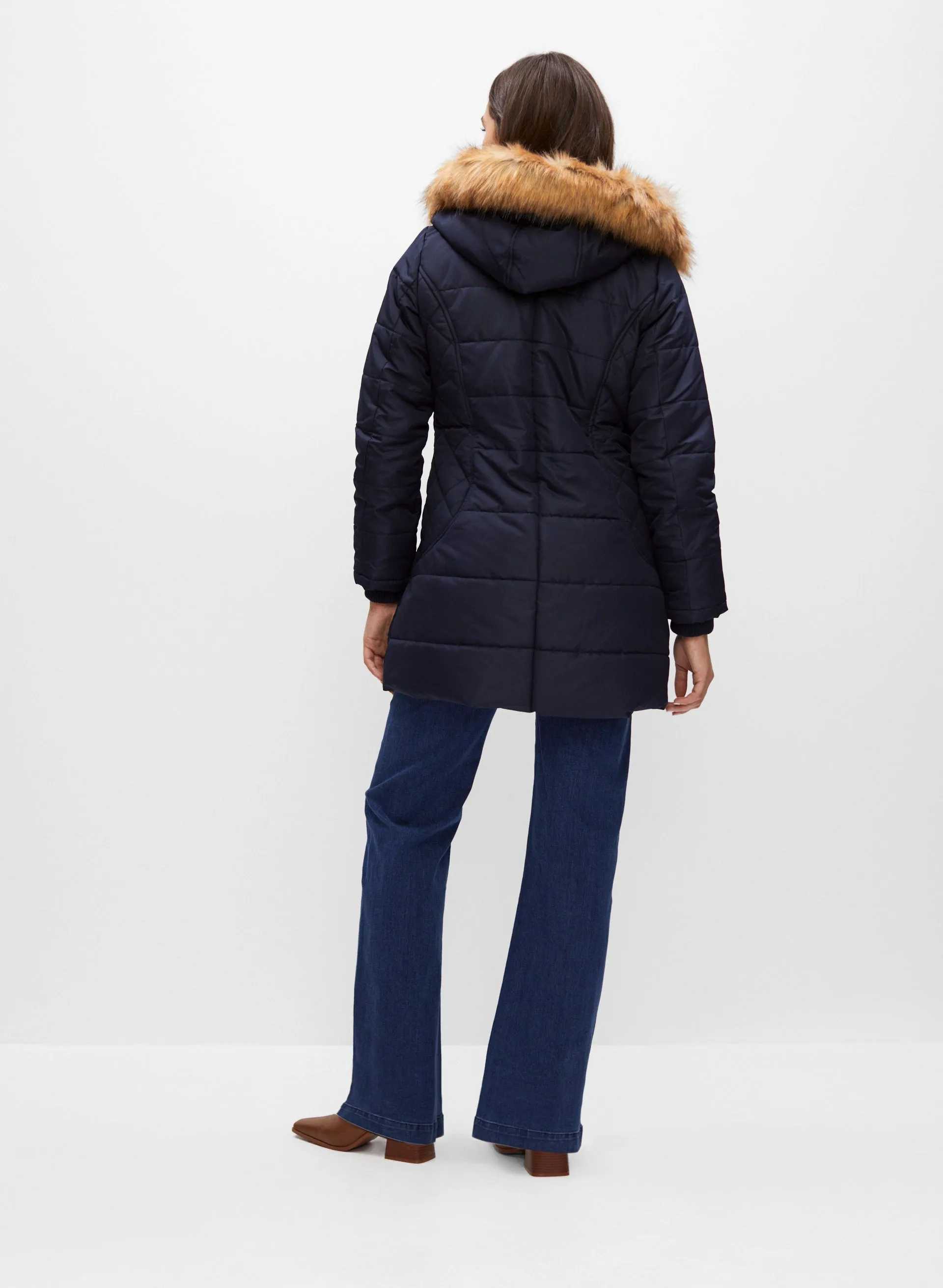 Vegan Down Quilted Coat