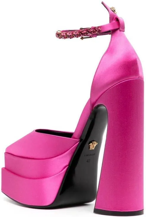 Versace 170mm Mary Jane platform sandals Pink