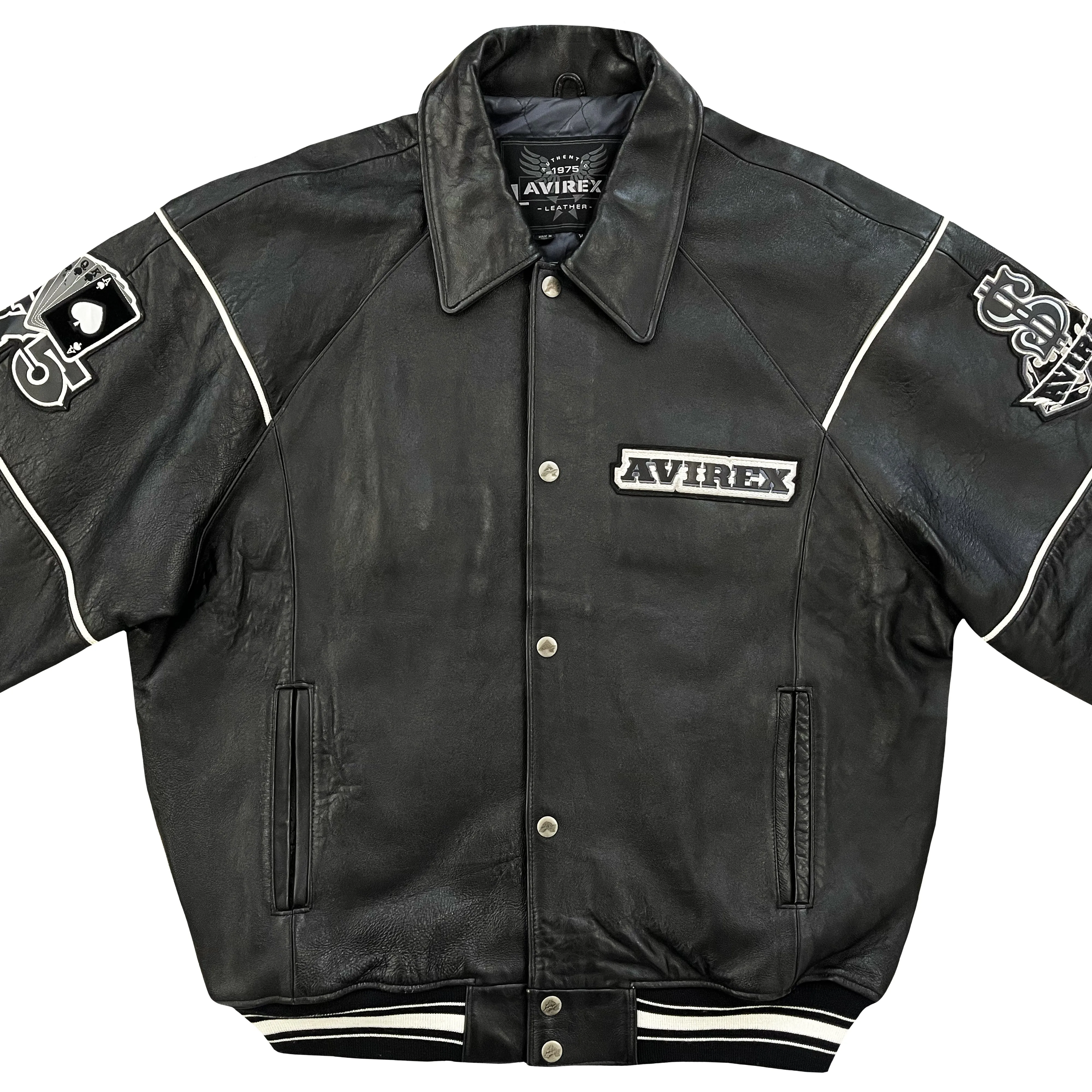 Vintage Avirex Leather Varsity Jacket