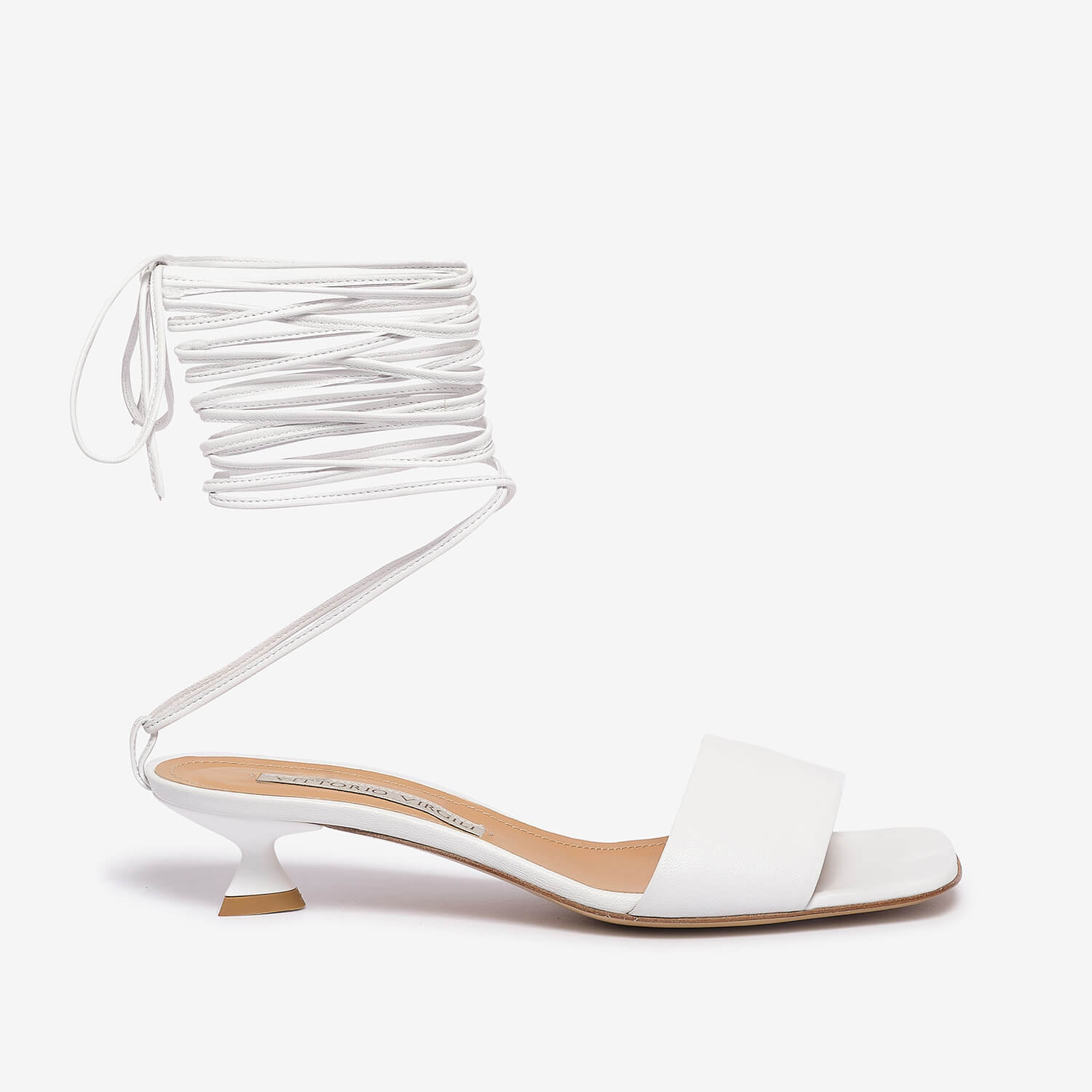 White women's slide sandal