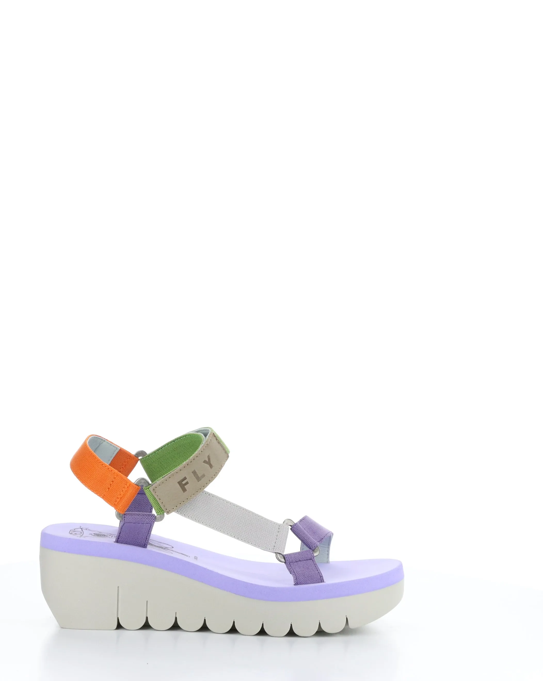 YEFA726FLY 007 MULTI/VIOLA Velcro Sandals