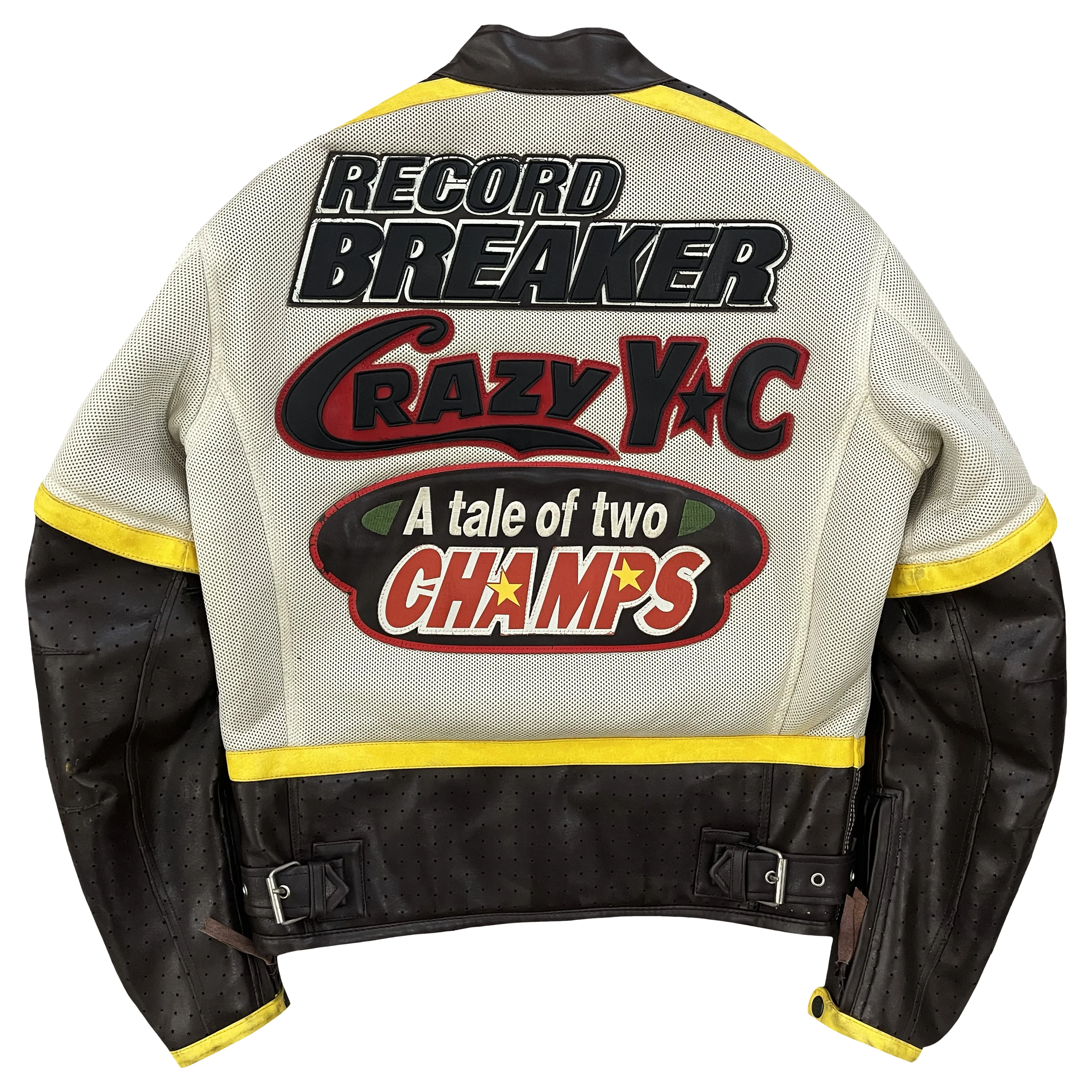 Yellow Corn Motorcycle Racer Jacket - M