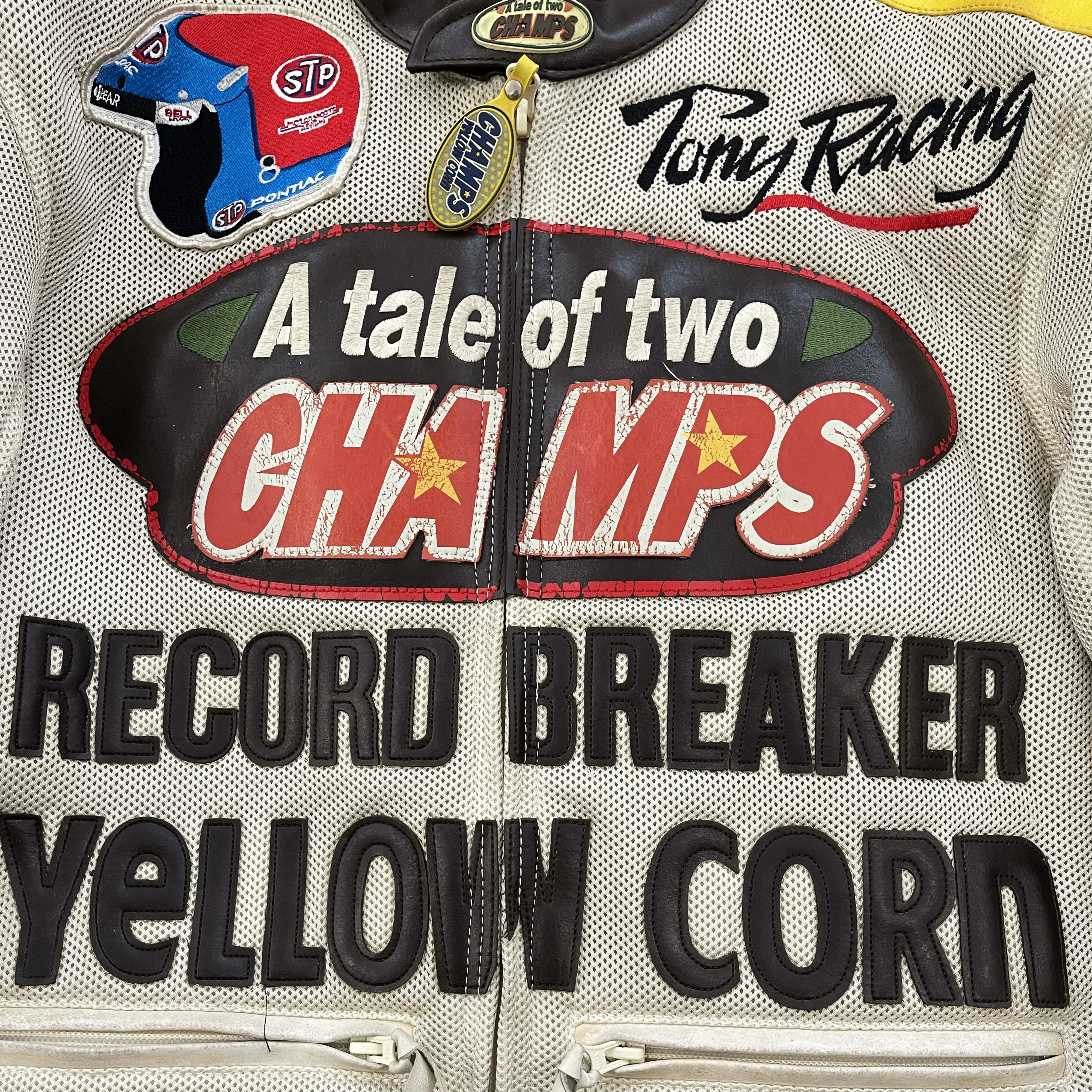 Yellow Corn Motorcycle Racer Jacket - M